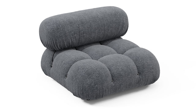 Bellini Module - Mario Bellini Module, Armless, Gray Boucle