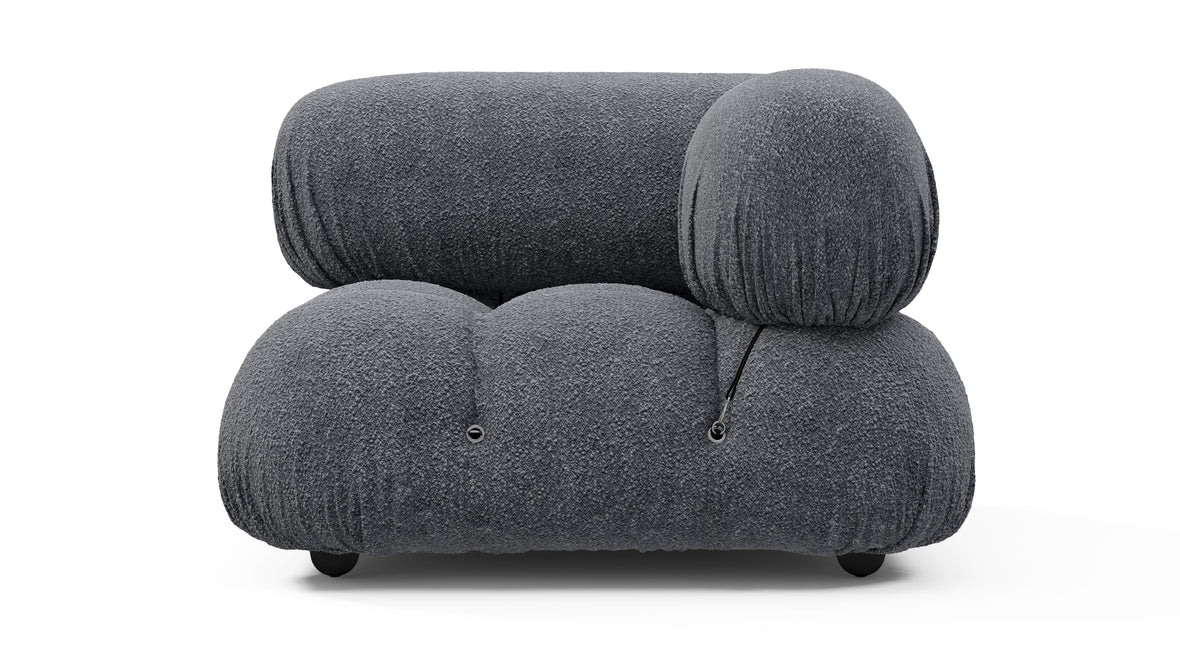 Bellini Module - Mario Bellini Module, Right Corner, Gray Boucle