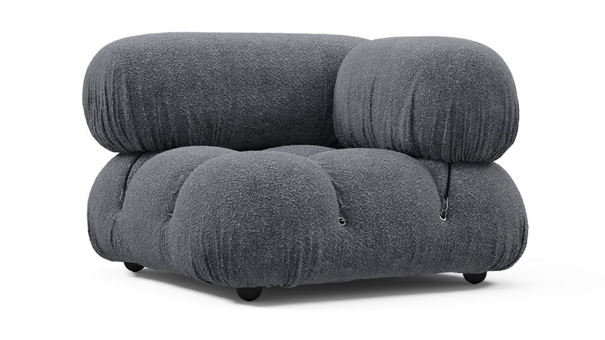 Bellini Module - Mario Bellini Module, Right Corner, Gray Boucle