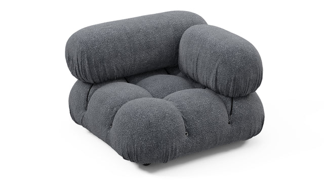 Bellini Module - Mario Bellini Module, Right Corner, Gray Boucle