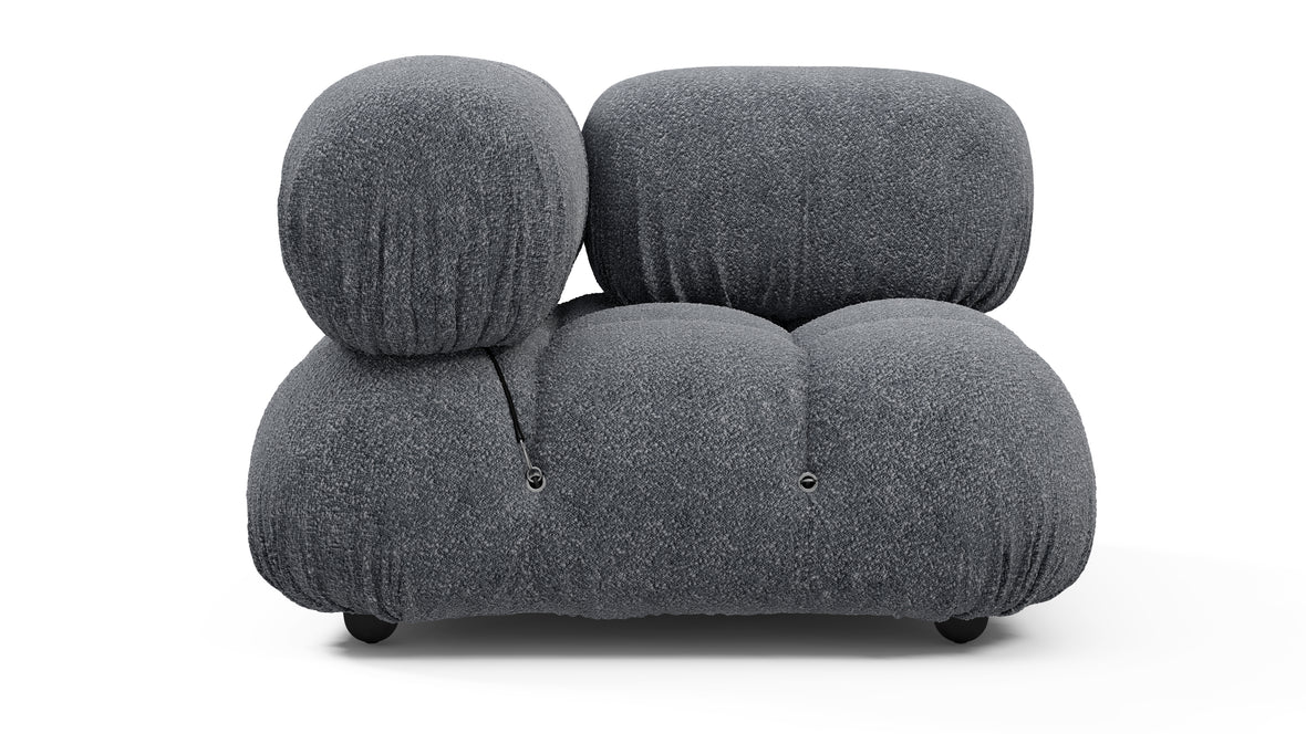 Bellini Module - Mario Bellini Module, Right Corner, Gray Boucle