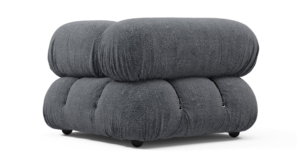 Bellini Module - Mario Bellini Module, Right Corner, Gray Boucle