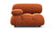 Bellini Module - Mario Bellini Module, Left Arm, Apricot Velvet