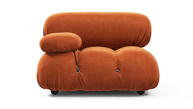 Bellini Module - Mario Bellini Module, Left Arm, Apricot Velvet