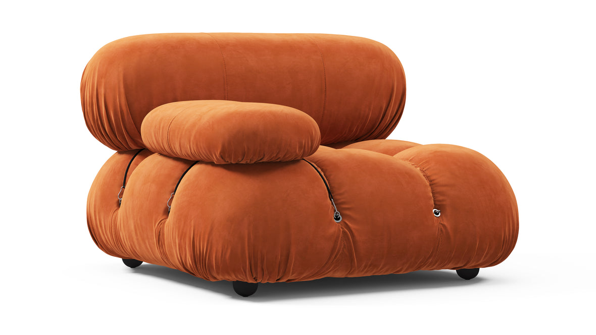 Bellini Module - Mario Bellini Module, Left Arm, Apricot Velvet