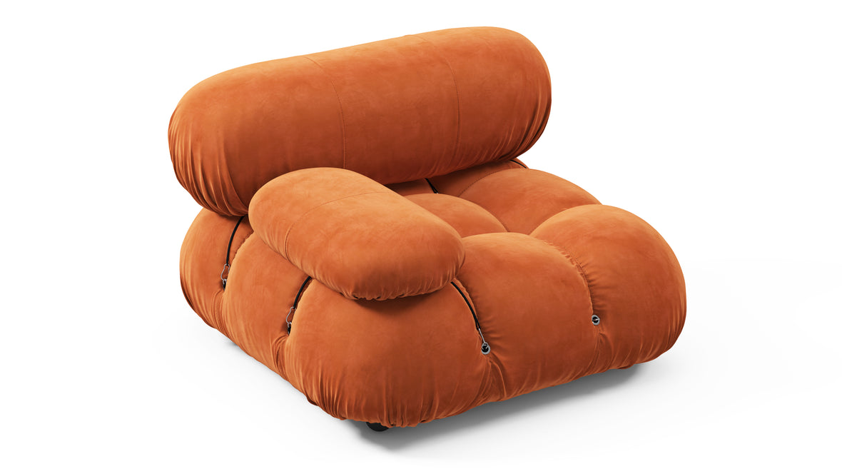 Bellini Module - Mario Bellini Module, Left Arm, Apricot Velvet
