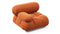 Bellini Module - Mario Bellini Module, Left Arm, Apricot Velvet
