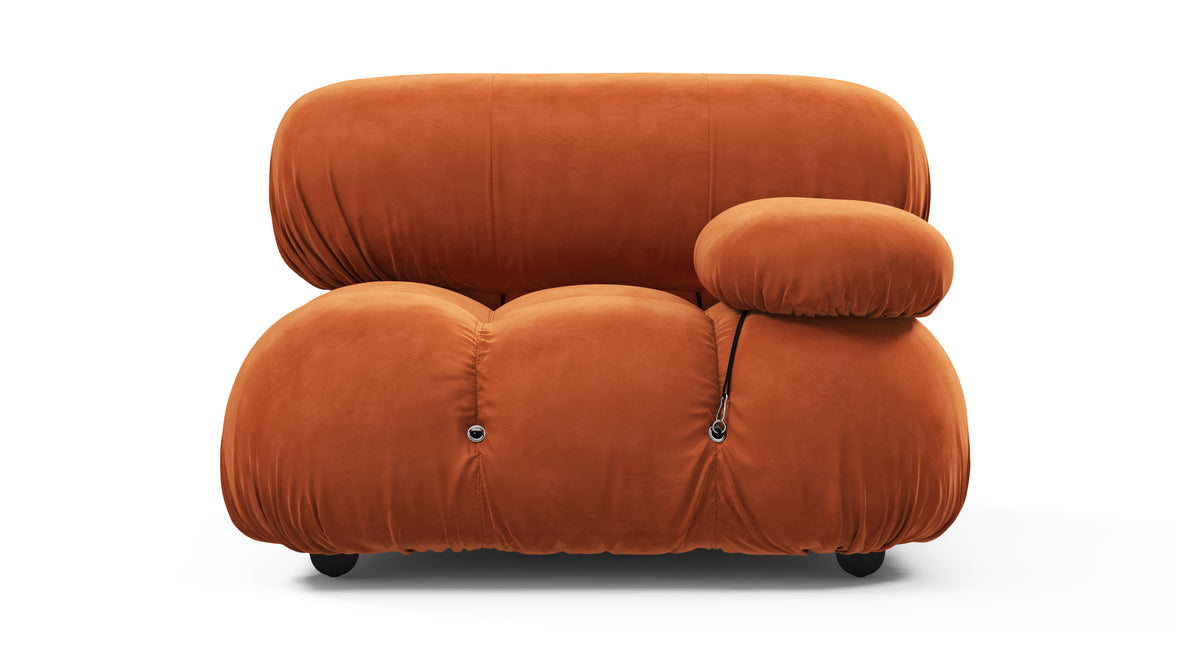 Bellini Module - Mario Bellini Module, Right Arm, Apricot Velvet