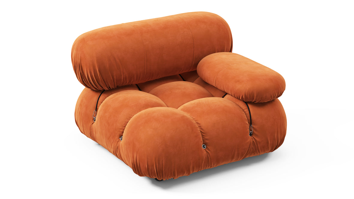 Bellini Module - Mario Bellini Module, Right Arm, Apricot Velvet