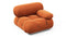 Bellini Module - Mario Bellini Module, Right Arm, Apricot Velvet