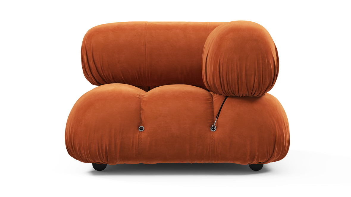 Bellini Module - Mario Bellini Module, Right Corner, Apricot Velvet