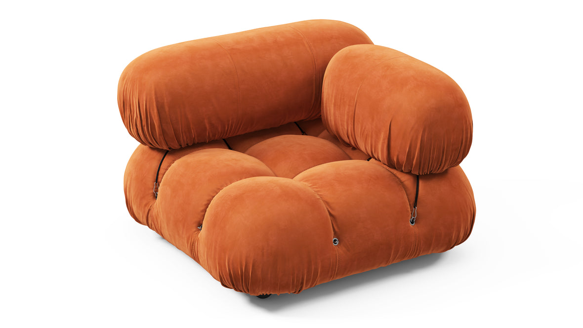 Bellini Module - Mario Bellini Module, Right Corner, Apricot Velvet
