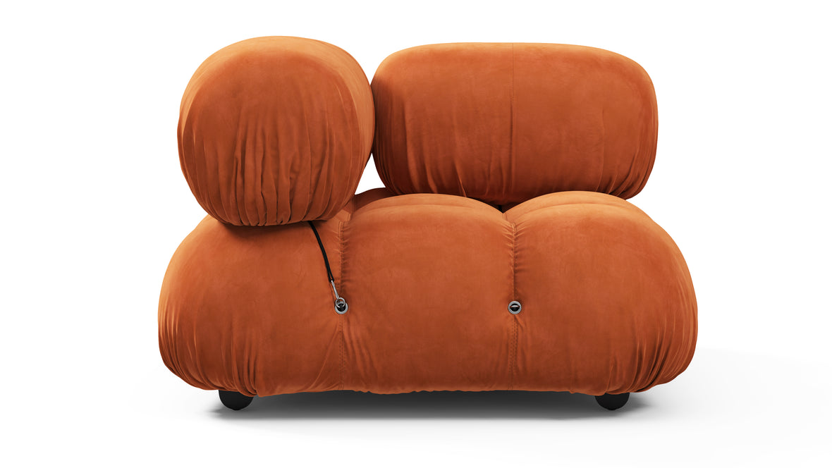 Bellini Module - Mario Bellini Module, Right Corner, Apricot Velvet