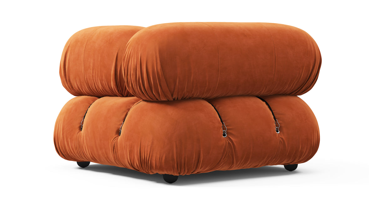 Bellini Module - Mario Bellini Module, Right Corner, Apricot Velvet