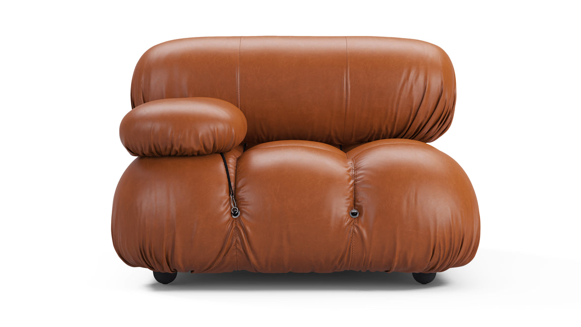Bellini Module - Mario Bellini Module, Left Arm, Tan Premium Leather
