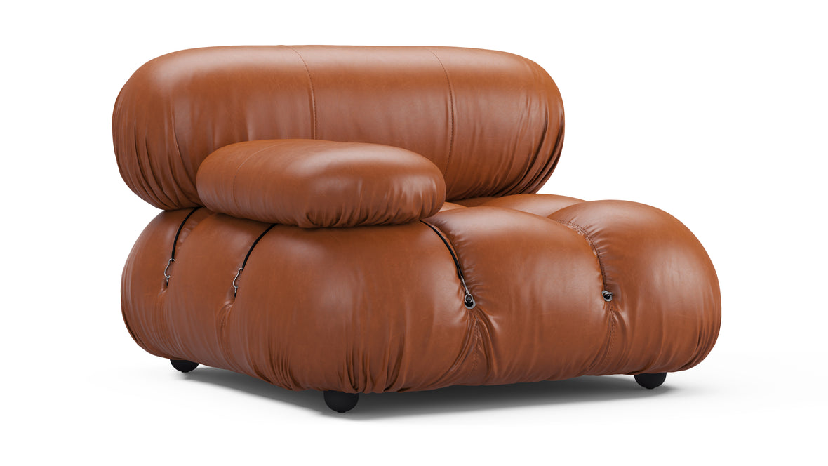 Bellini Module - Mario Bellini Module, Left Arm, Tan Premium Leather