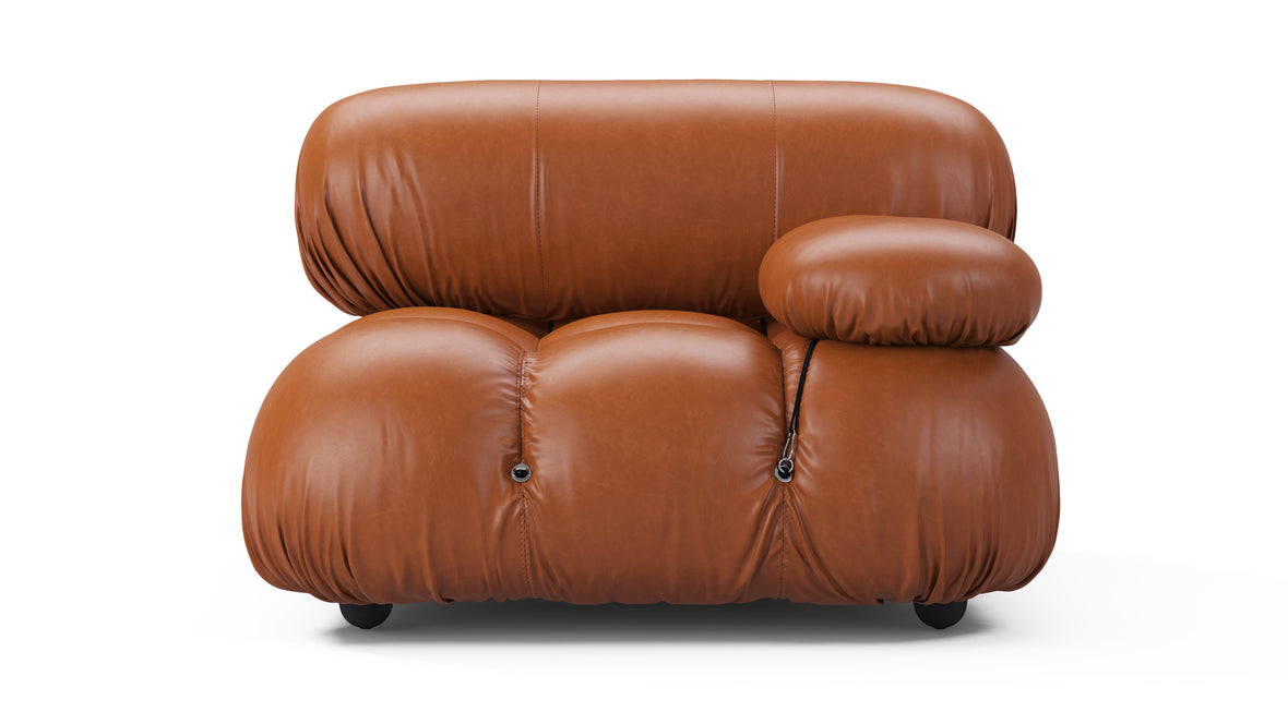 Bellini Module - Mario Bellini Module, Right Arm, Tan Premium Leather
