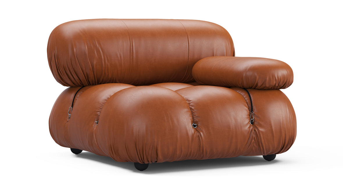 Bellini Module - Mario Bellini Module, Right Arm, Tan Premium Leather