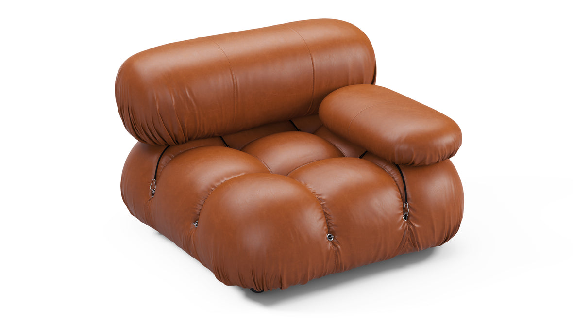 Bellini Module - Mario Bellini Module, Right Arm, Tan Premium Leather