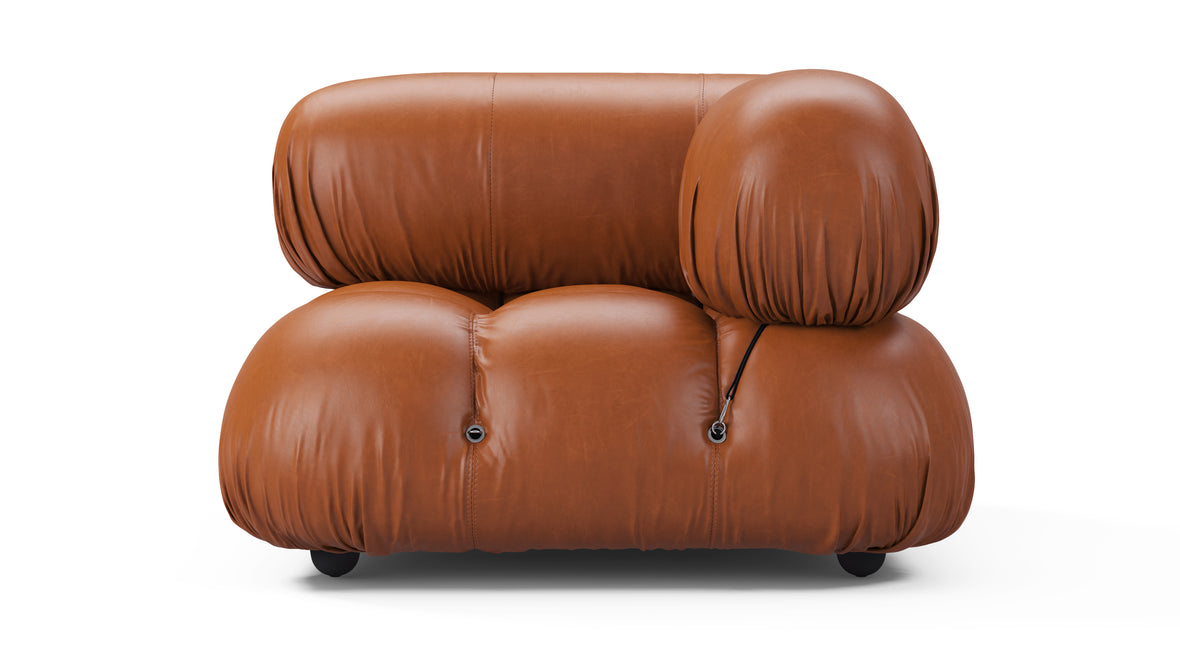Bellini Module - Mario Bellini Module, Right Corner, Tan Premium Leather