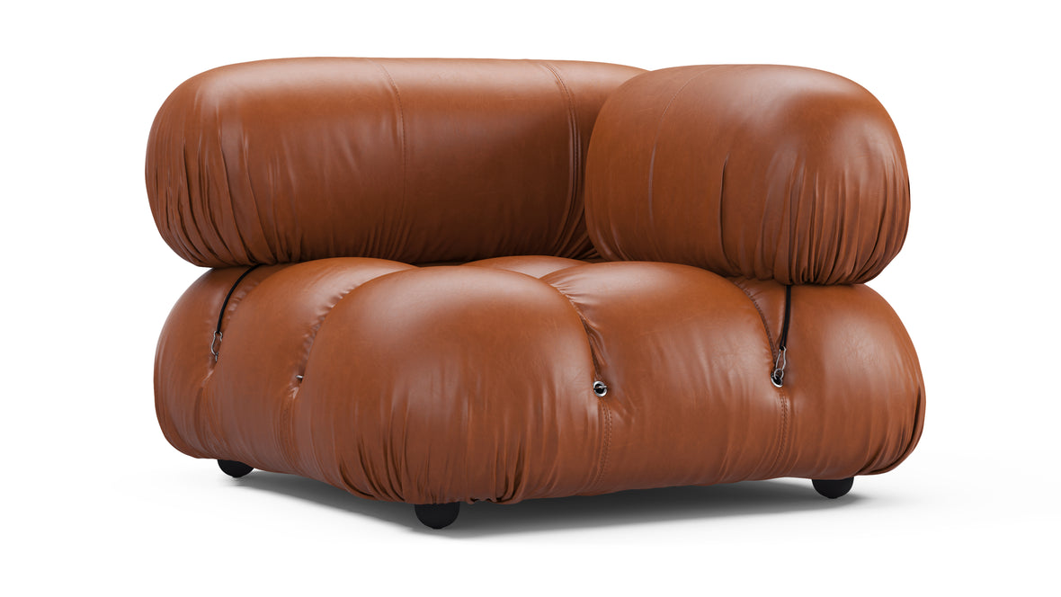 Bellini Module - Mario Bellini Module, Right Corner, Tan Premium Leather
