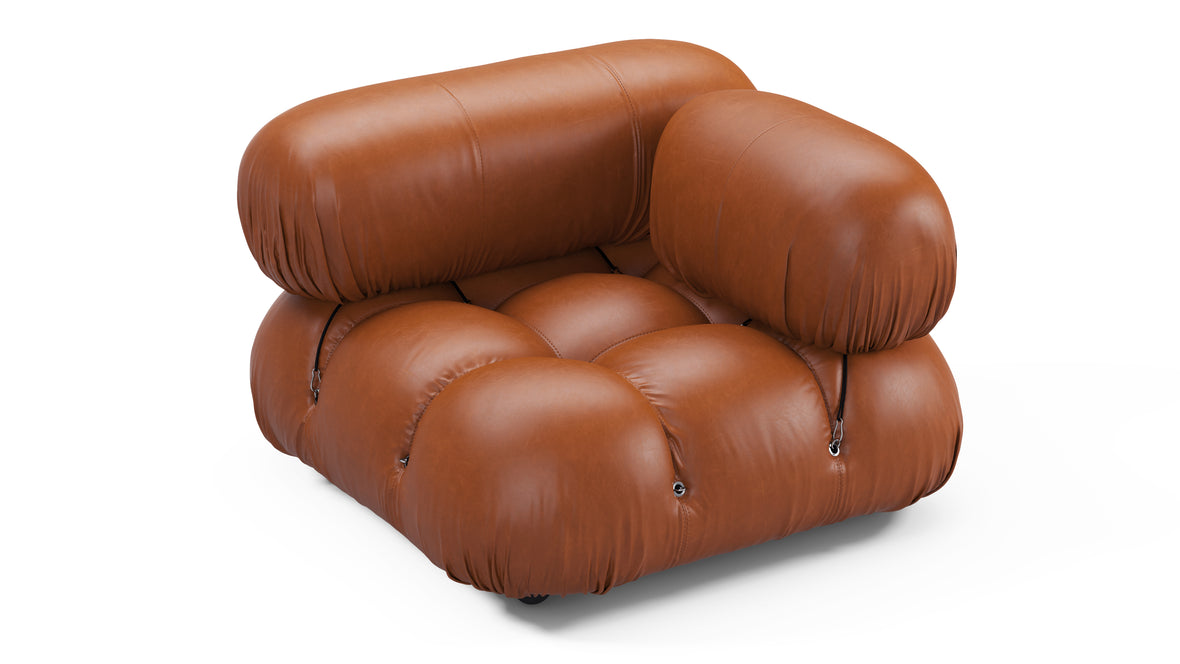 Bellini Module - Mario Bellini Module, Right Corner, Tan Premium Leather