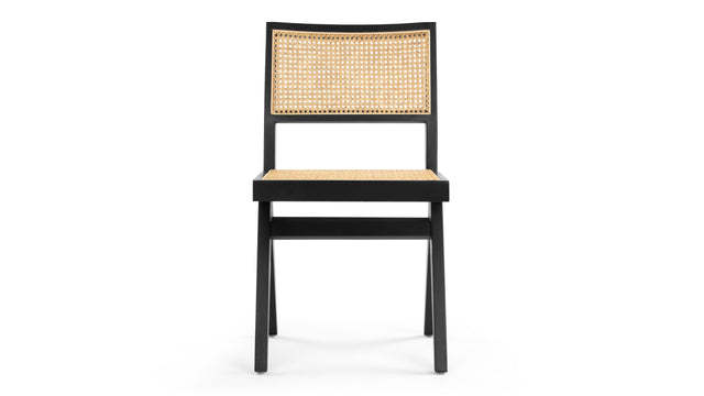 Jeanneret Dining Chair - Pierre Jeanneret Side Chair, Black