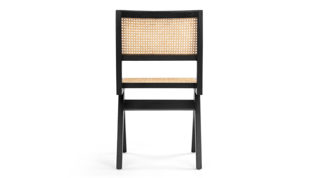 Jeanneret Dining Chair - Pierre Jeanneret Side Chair, Black