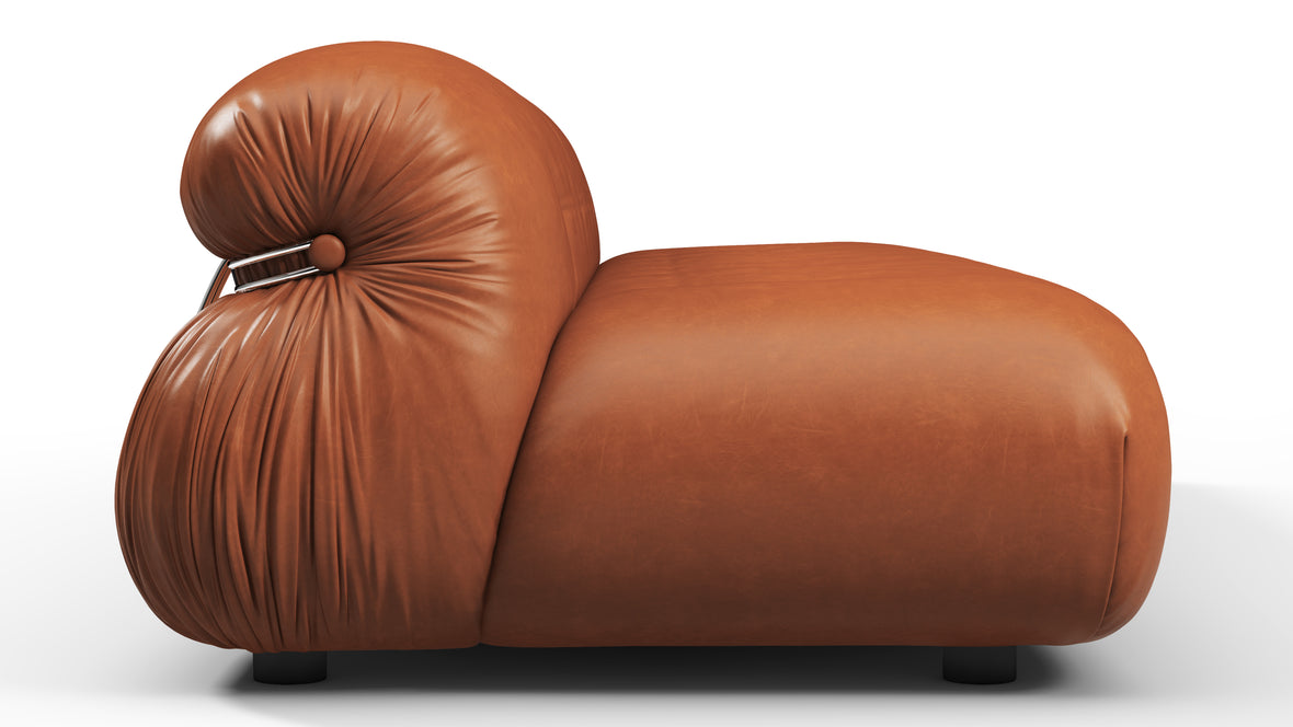 Soriana - Soriana Three Seater Sofa, Tan Premium Leather