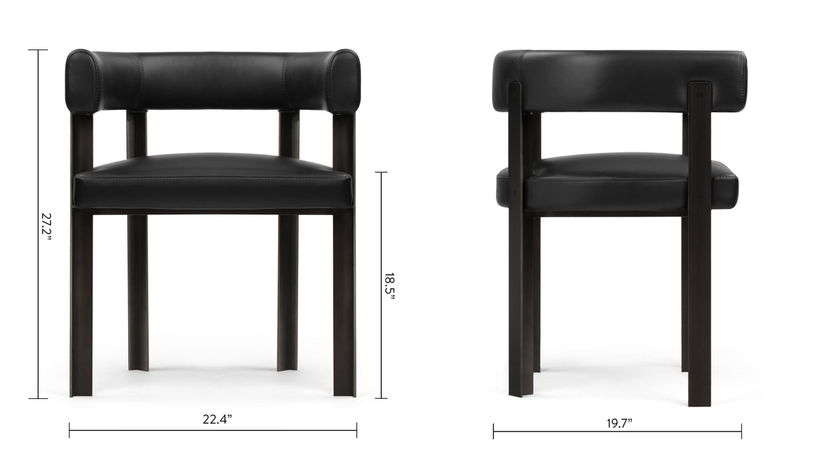 Tay - Tay Chair, Midnight Black Premium Leather
