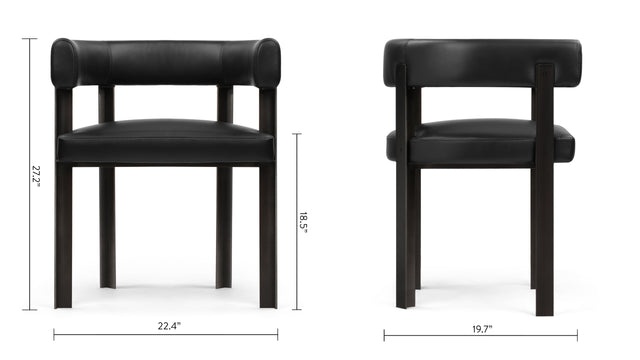 Tay - Tay Chair, Midnight Black Premium Leather