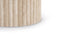 Saturn - Saturn Round Pedestal Dining Table, Travertine, 47in