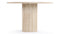 Saturn - Saturn Round Pedestal Dining Table, Travertine, 47in