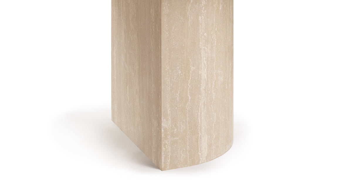 Dante - Dante Dining Table, Travertine, 98in