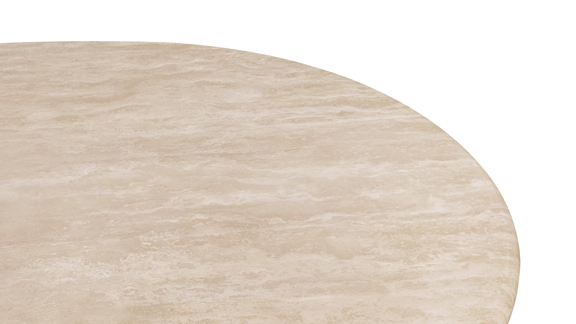 Dante - Dante Dining Table, Travertine, 98in