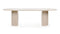 Dante - Dante Dining Table, Travertine, 98in