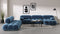 Bellini Large Sectional - Mario Bellini Large Sectional, Left Corner, Aegean Blue Velvet