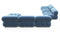 Bellini Large Sectional - Mario Bellini Large Sectional, Left Corner, Aegean Blue Velvet