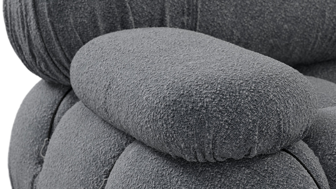 Bellini Large Sectional - Mario Bellini Large Sectional, Left Corner, Gray Boucle