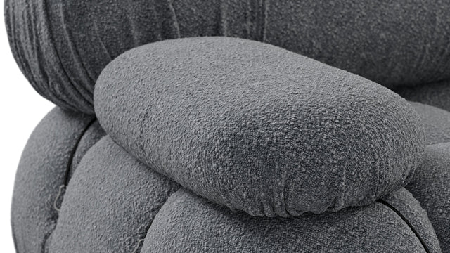 Bellini Large Sectional - Mario Bellini Large Sectional, Left Corner, Gray Boucle