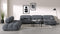 Bellini Large Sectional - Mario Bellini Large Sectional, Left Corner, Gray Boucle