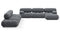Bellini Large Sectional - Mario Bellini Large Sectional, Left Corner, Gray Boucle