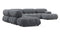 Bellini Large Sectional - Mario Bellini Large Sectional, Left Corner, Gray Boucle