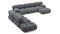 Bellini Large Sectional - Mario Bellini Large Sectional, Left Corner, Gray Boucle