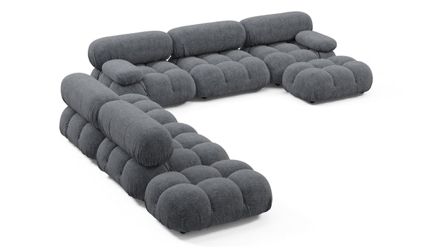 Bellini Large Sectional - Mario Bellini Large Sectional, Left Corner, Gray Boucle