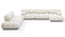 Bellini Large Sectional - Mario Bellini Large Sectional, Left Corner, White Boucle
