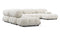 Bellini Large Sectional - Mario Bellini Large Sectional, Left Corner, White Boucle