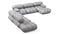 Bellini Large Sectional - Mario Bellini Large Sectional, Left Corner, Light Gray Velvet