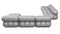 Bellini Large Sectional - Mario Bellini Large Sectional, Left Corner, Light Gray Velvet
