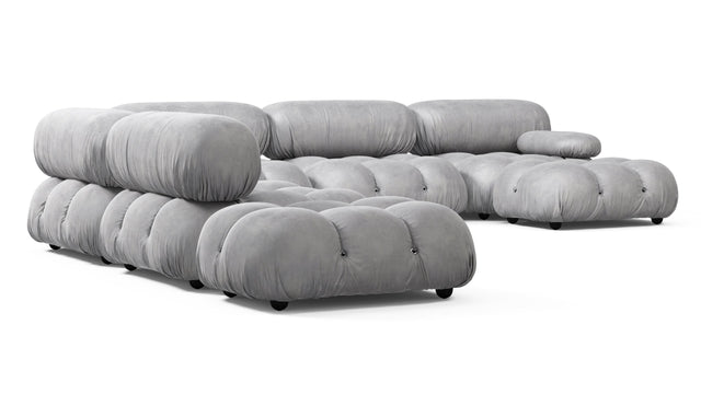 Bellini Large Sectional - Mario Bellini Large Sectional, Left Corner, Light Gray Velvet